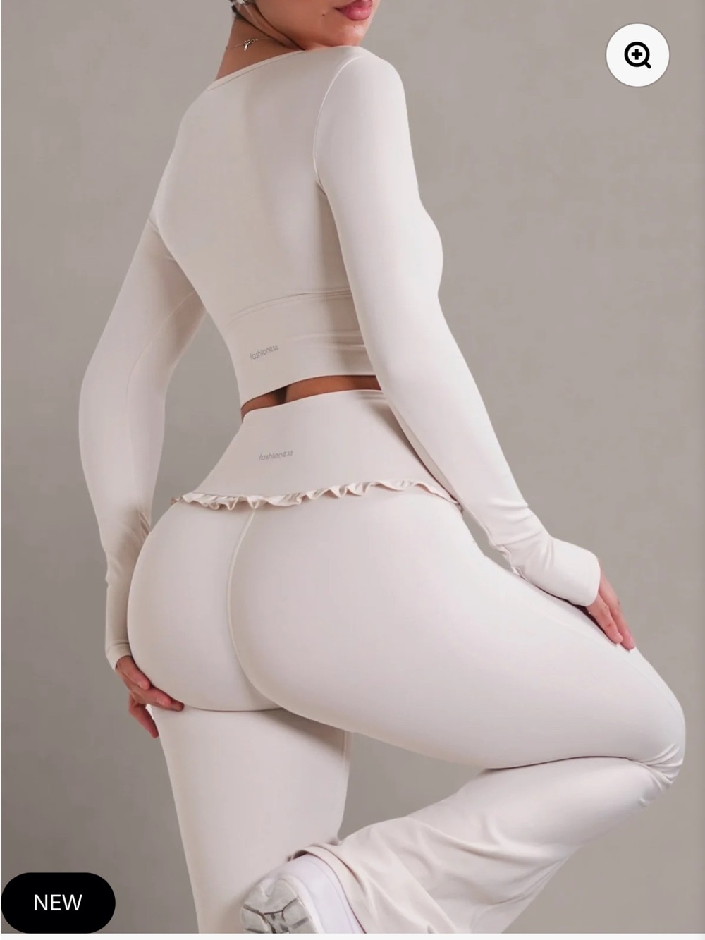💕Fitness Fashioness 💕 Ballet Ruffle-Trim High-Waist Flare Leggings ✨M/L✨ NEW!